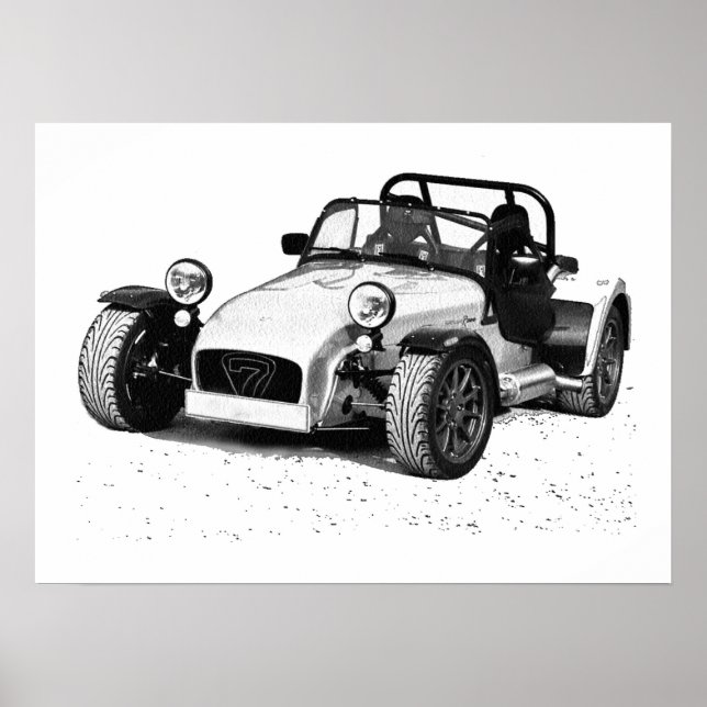 Poster de carro Caterham (Frente)
