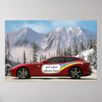 poster de carro de corrida