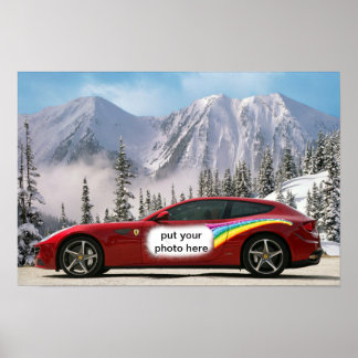 poster de carro de corrida