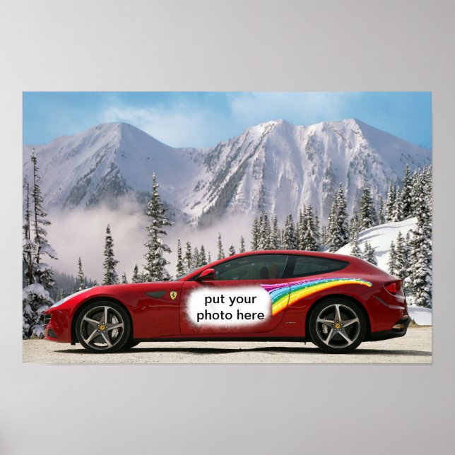 poster de carro de corrida (Frente)