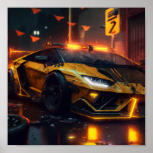 Poster de carro desportivo
