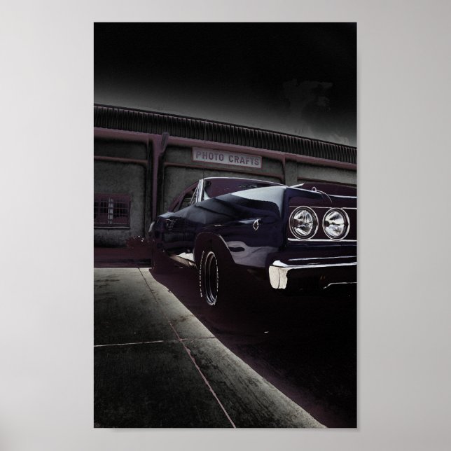 Poster de Carro Muscular Americano (Frente)
