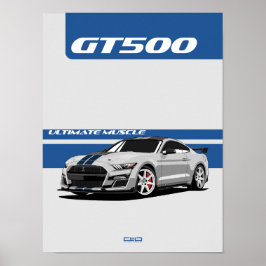 POSTER de Carro Muscular GT500 - Patrimônio
