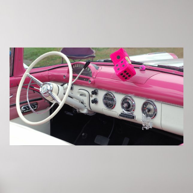 Poster de Carro vintage clássico (Frente)