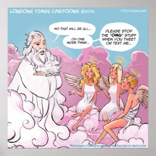 POSTER de Cartografia de Mídia Social Engraçado OM