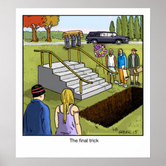 Poster De Cartoon Engraçado - O Truque Final