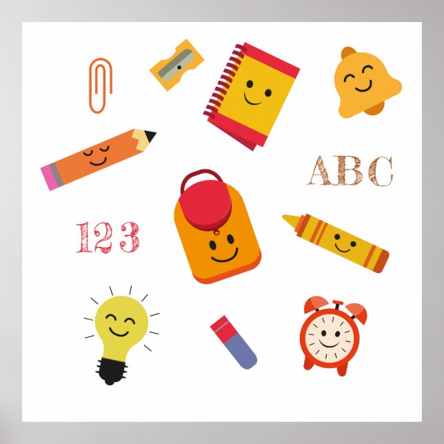 Poster de Cartoon School Abastecimentos de Cartoon (Frente)