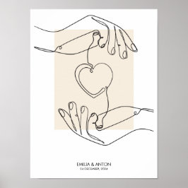 Poster de Casal personalizado