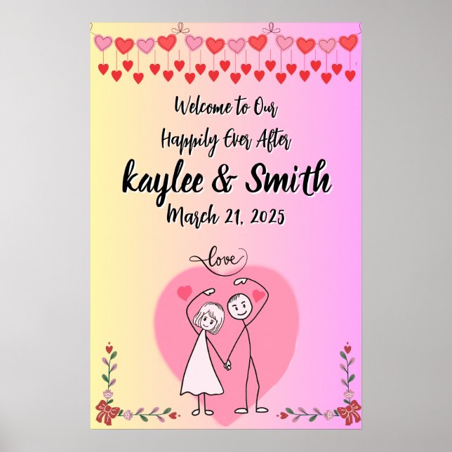 Poster de Casamento (Frente)