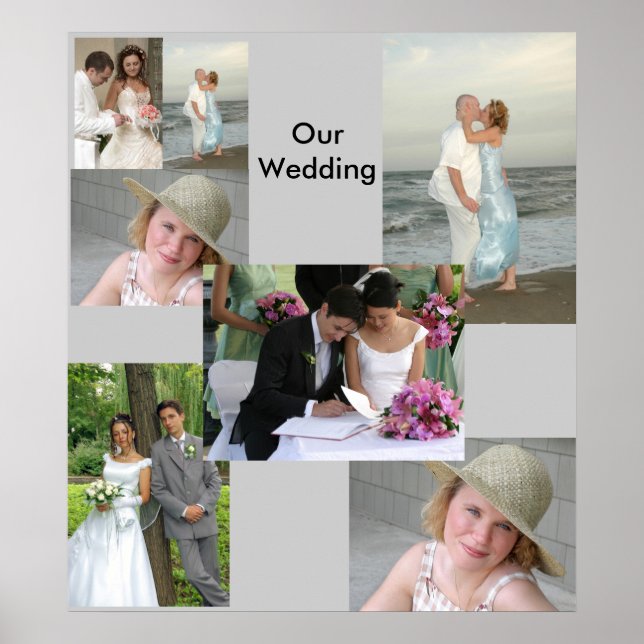poster de casamento de fotos DE 14.95 (Frente)