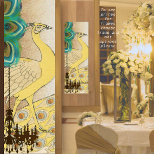 Poster de Casamento de Peacock Roaring 20