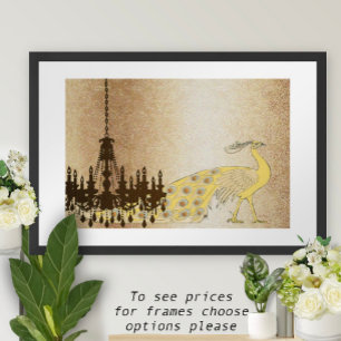 Poster de Casamento de Peacock Roaring 20