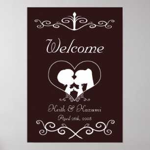 Poster de casamento feliz