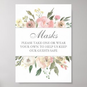 Poster de Casamento Floral Elegante Elegante de Se