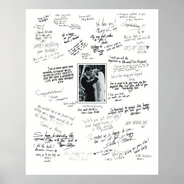 Poster de Casamento Personalizado Para Desejos Con (Criador carregado)