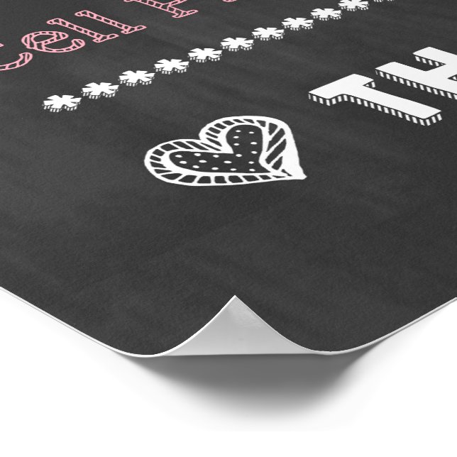 Poster de Casamento Único! Sem Celulares/Sem Câmer (Borda)