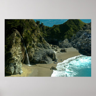 Poster de Cascata da Costa da Califórnia