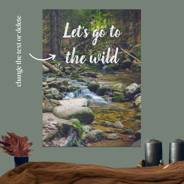 Poster de cascata de floresta (Criador carregado)