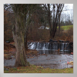 Poster de cascata de outono