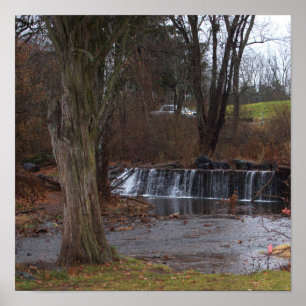 Poster de cascata de outono
