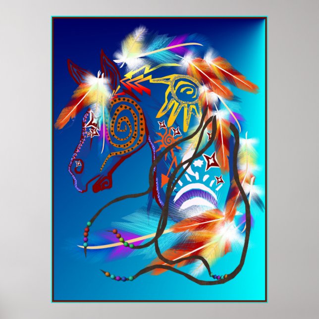 Poster de Cavalo Brito (Frente)