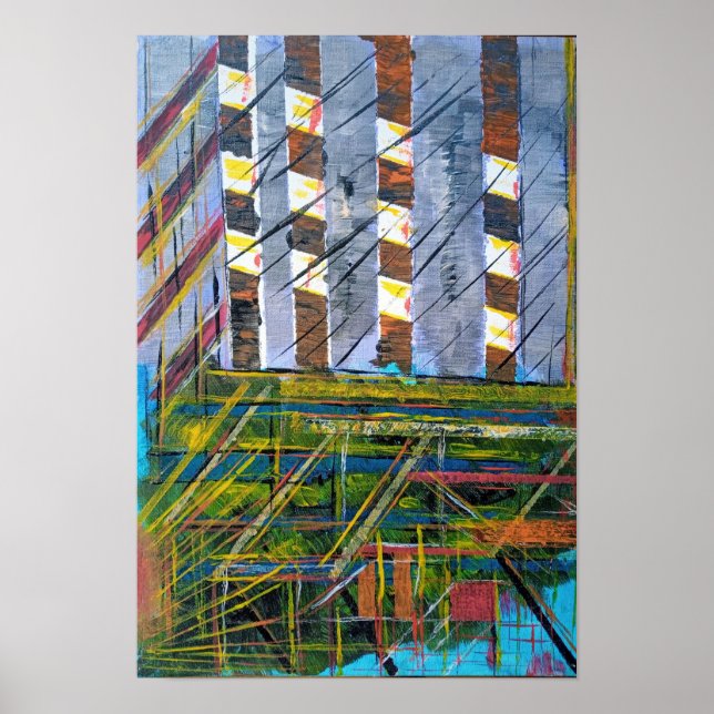 poster de cena de abstrato (Frente)