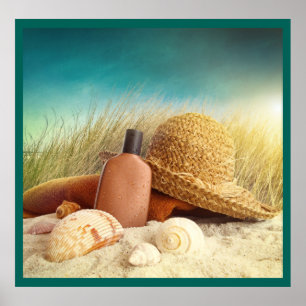 Poster de cena de praia