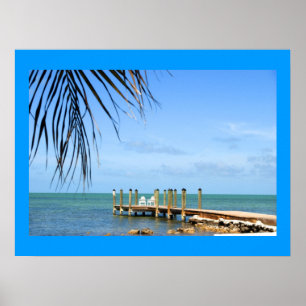 Poster de cena tropical