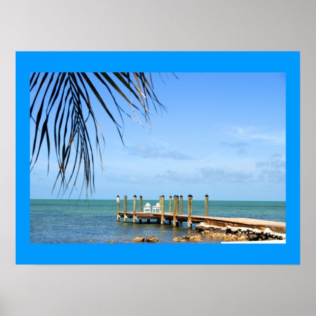 Poster de cena tropical (Frente)