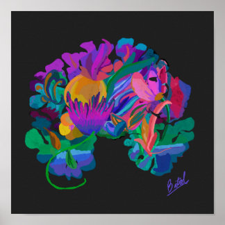 Poster de cérebro de jardim
