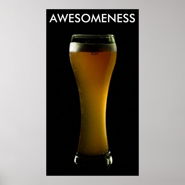 POSTER de cerveja INCRÍVEL (Frente)