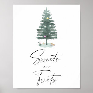 Poster de chá de fraldas de inverno