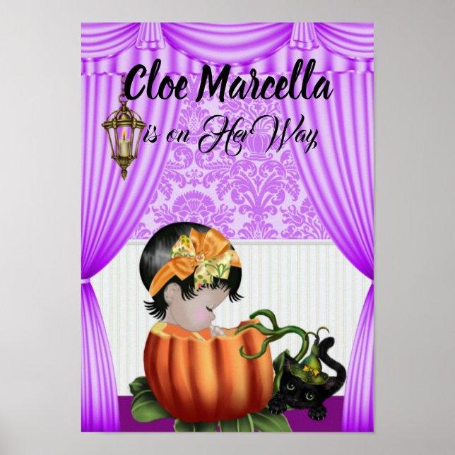 Poster de Chá de fraldas de outono (Frente)