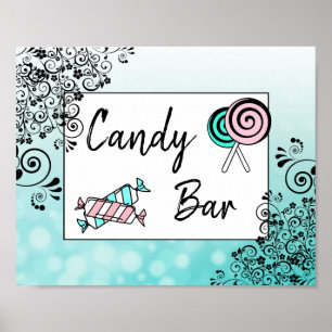 Poster de Chá de fraldas ou Casamento de Bar de