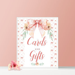 Poster de Chás de fraldas Arcos coquetes