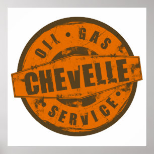 Poster de Chevelle do sinal do vintage