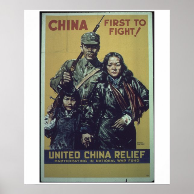 Poster de China-First_to_Fight_Propaganda (Frente)