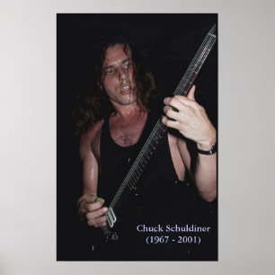 Poster de Chuck Schuldiner da MORTE (1967 - 2001)