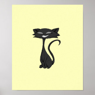 Poster de Chuckling Gato Sleek