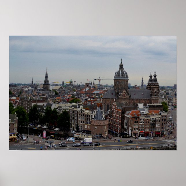 Poster de cidade de Amsterdã (Frente)