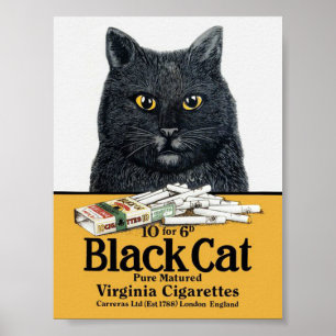 Poster de Cigarros de Gato Negro