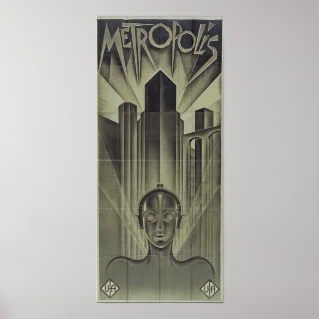Poster de cinema Metropolis 1927 (Frente)