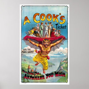 Poster de Circo de Vintage em Inglaterra