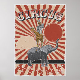 Poster de circo personalizável