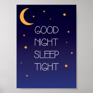 Poster de Citação Boa Noite Dormir Bem