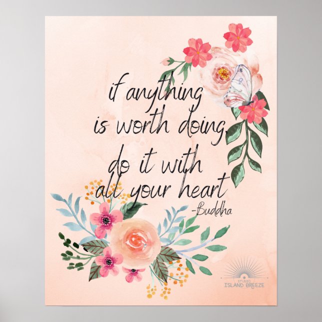 poster de citação de buda (Frente)