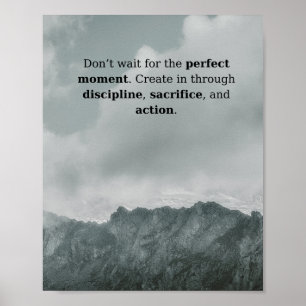 Poster de Citação de Disciplina na Montanha Mome