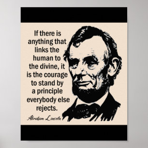 Poster de Citação de Liderança Lincoln