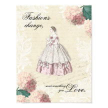 Poster de citação de moda de vintage