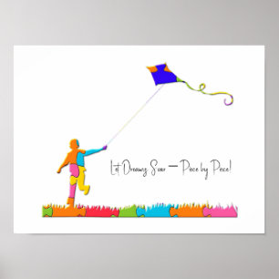 Poster de Citação de Sensibilização do Autismo Per